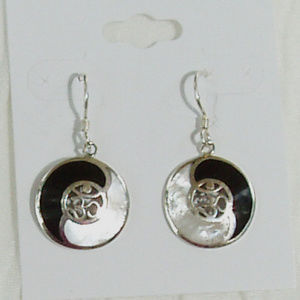 Onyx & Mother-of-Pearl Earrings